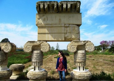 Francesca presso il Santuario di Metaponto