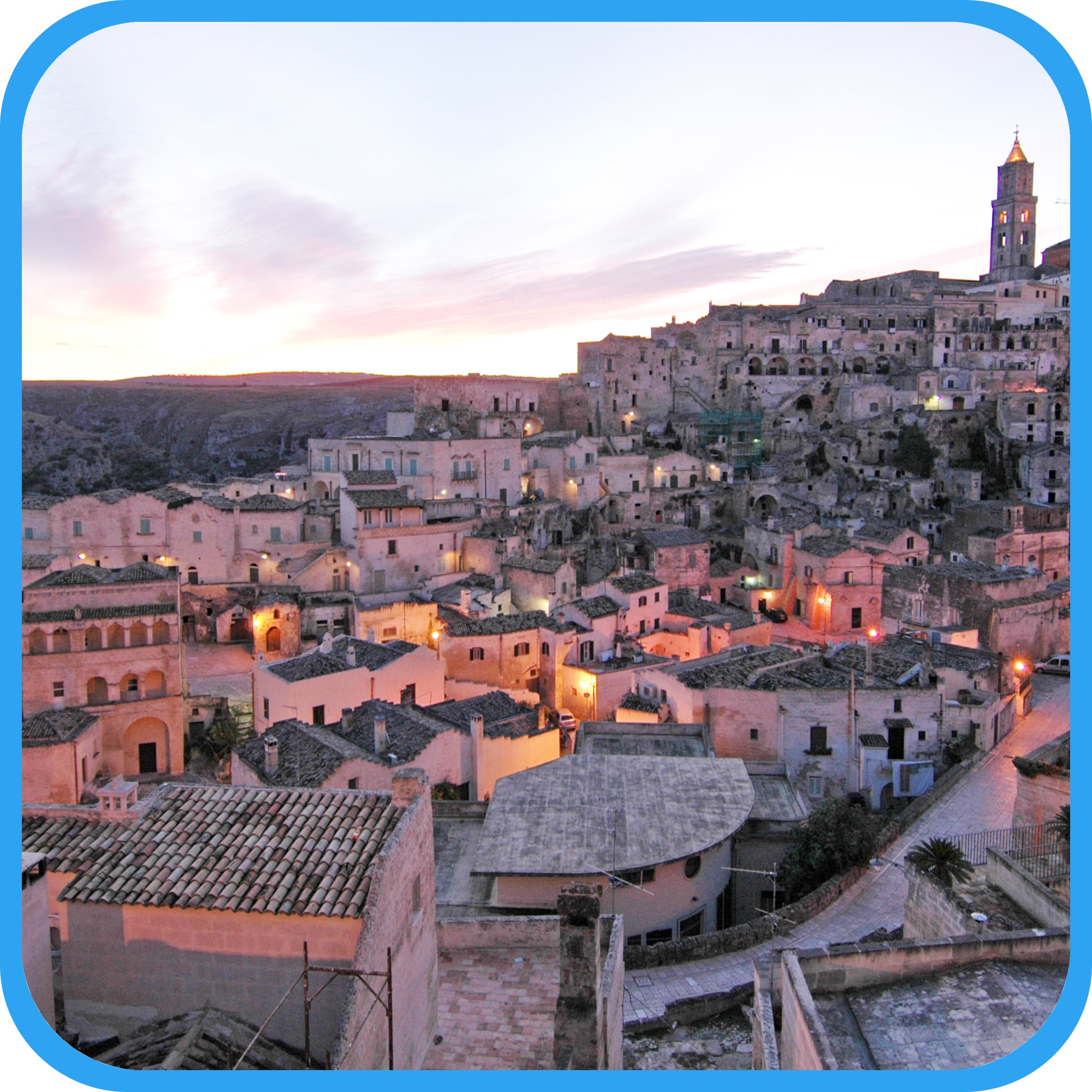 Sassi al tramonto