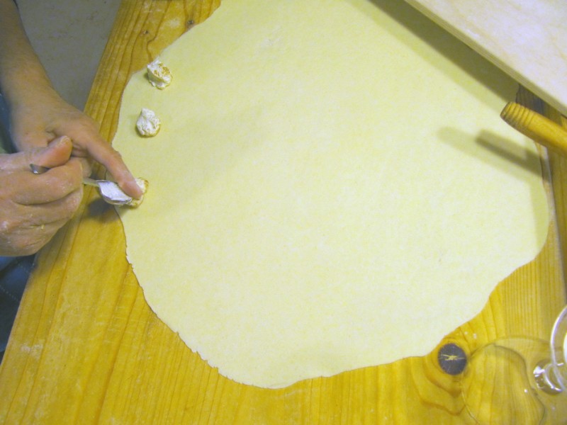 Preparazione dei calzoni